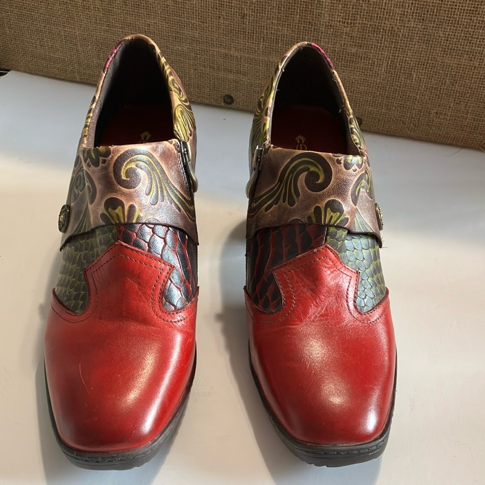 Socofy Leather Ankle Boots